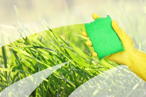 Carpet cleaning service equipment and cleaning supplies