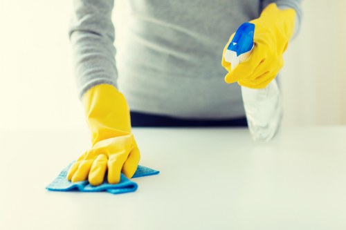 Deep cleaning of tiled hard flooring in Harrow