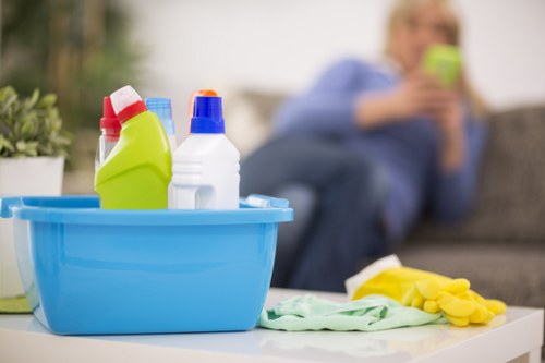 Sanitised meeting room as part of office cleaning in Harrow